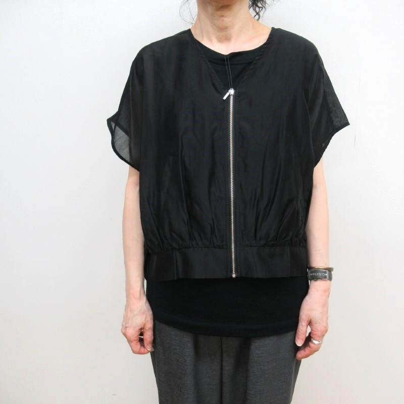 Audrey and john wad  ZIPブラウス /BK190